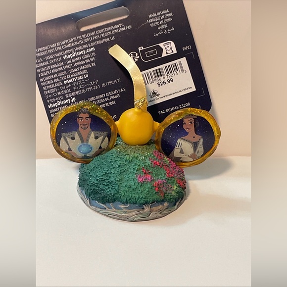 2024 Disney Wish Princess Aisha Mickey Ear Hat Ornament Holiday Star NEW - Picture 2 of 3